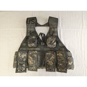 7pc Fighting Load Carrier w/ 6 MOLLE II Pouches ACU UCP US ARMY